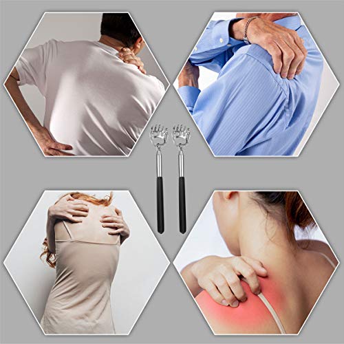 【Upgrade】2 Pack Bear Claw Back Scratcher - Portable Telescoping Backscratch...