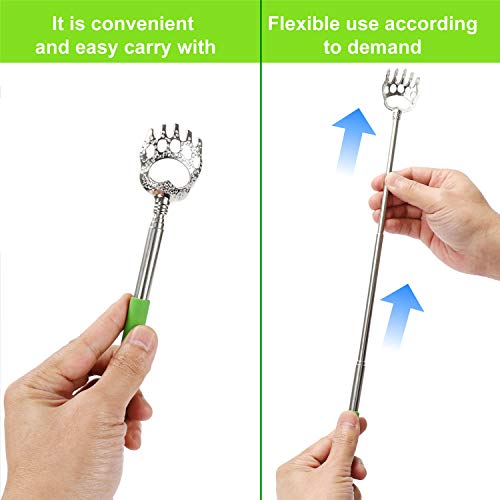 【Upgrade】4 Pack Bear Claw Back Scratcher - Portable Telescoping Backscratch...