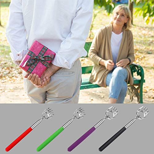 【Upgrade】4 Pack Bear Claw Back Scratcher - Portable Telescoping Backscratch...