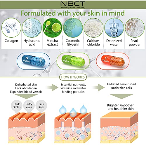 Collagen Eye Mask 60 pcs, Matcha Green Tea Extract Under Eye Patches, Eye Mas...