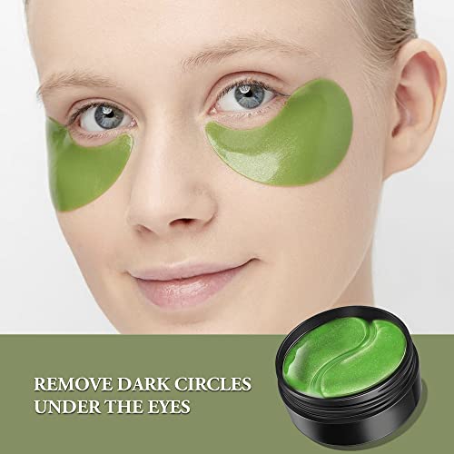 Collagen Eye Mask 60 pcs, Matcha Green Tea Extract Under Eye Patches, Eye Mas...