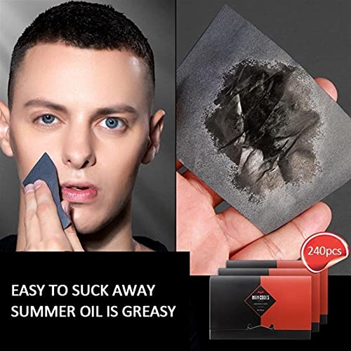 3 Packs Of 80 Pieces Of Portable Unisex Facial Oil-absorbing Paper, Oil Contr...