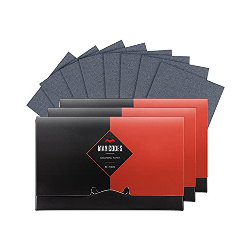 3 Packs Of 80 Pieces Of Portable Unisex Facial Oil-absorbing Paper, Oil Contr...