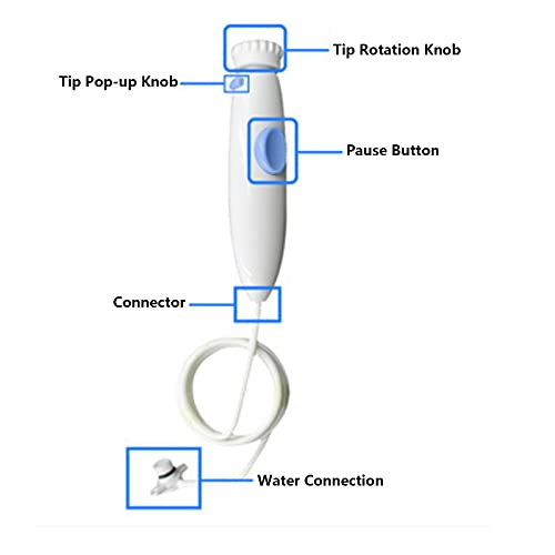 NC123 Oral Hygiene Accessories Standard Water Hose Plastic Handle for Waterpi...