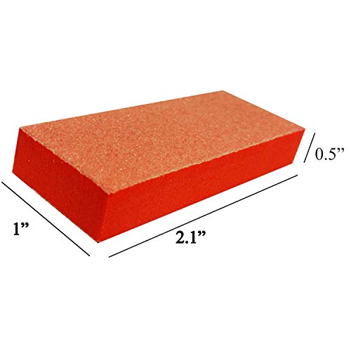 PrettyClaw | 25pc Mini Disposable Nail Buffer Blocks 80/80 Buffing Sanding Na...