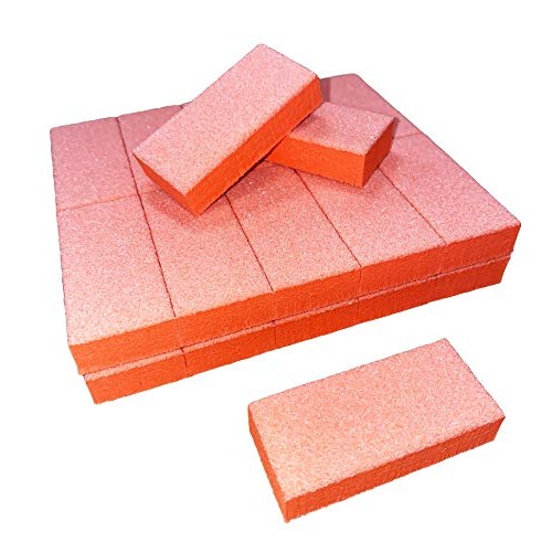 PrettyClaw | 25pc Mini Disposable Nail Buffer Blocks 80/80 Buffing Sanding Na...