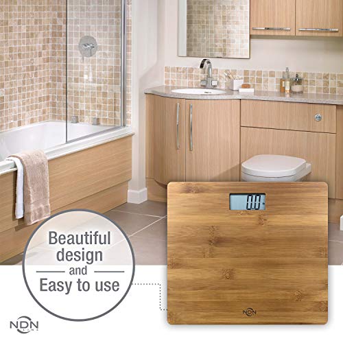 NDN LINE Digital Bathroom Scale (Bamboo)