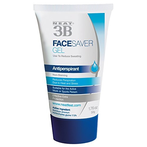 Neat Feat 3B Face Saver Antiperspirant Gel for Facial Perspiration & Shine, W...