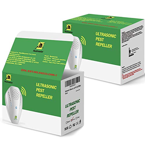 Neatmaster Ultrasonic Pest Repeller Electronic Plug in Indoor Pest Repellent,...