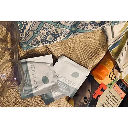 NEATwipes Hand Sanitizing Wipes, Lavender Essential Oil | Disposable, Biodegr...