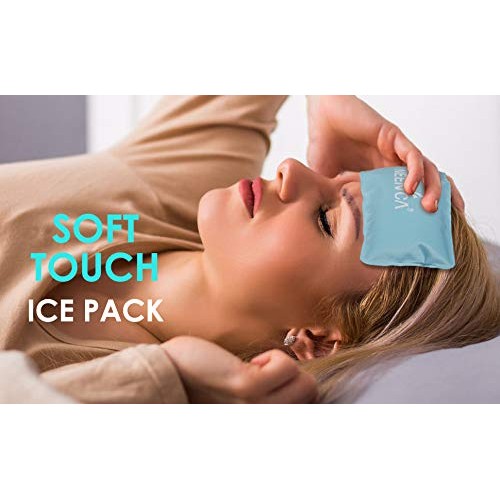 NEENCA Reusable Ice Pack(3 Packs of 4*9 Inches), Soft Touch Gel Packs for Hot...