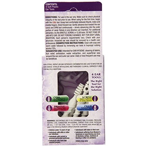 NeilMed Ear Spin Safe - 4 Spin-Safe Reusable Ear Cleaning Tools