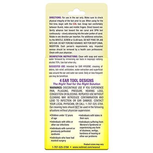 NeilMed Reusable Flexible Ear Cleaners, Waxout