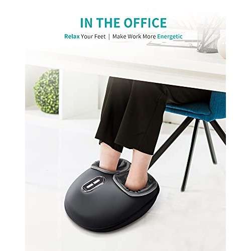 Nekteck Shiatsu Foot Massager Machine with Soothing Heat, Deep Kneading Thera...