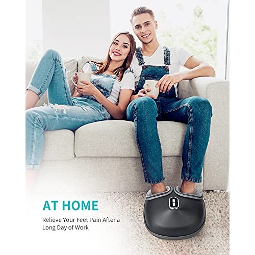 Nekteck Shiatsu Foot Massager Machine with Soothing Heat, Deep Kneading Thera...