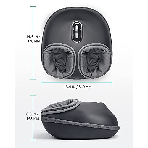 Nekteck Shiatsu Foot Massager Machine with Soothing Heat, Deep Kneading Thera...