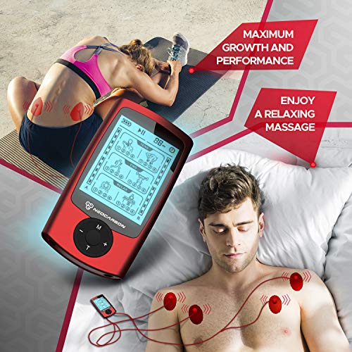 Dual Channel TENS EMS and Relax Muscle Stimulator, Electronic Pulse Massager ...