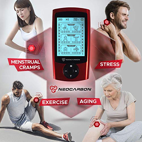Dual Channel TENS EMS and Relax Muscle Stimulator, Electronic Pulse Massager ...