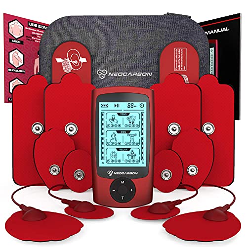 Dual Channel TENS EMS and Relax Muscle Stimulator, Electronic Pulse Massager ...