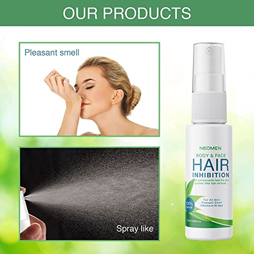 NEOMEN Bikini Hair Inhibitor Spray For Face And Body, Hair Removal For Women,...
