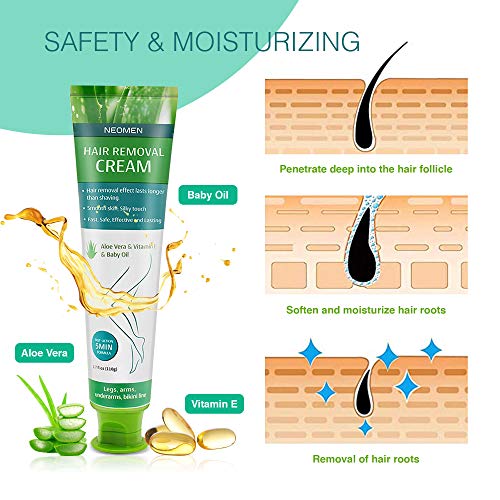 Neomen Hair Remover - Hair Removal Cream - Super Gentle & Safe Depilatory Cre...