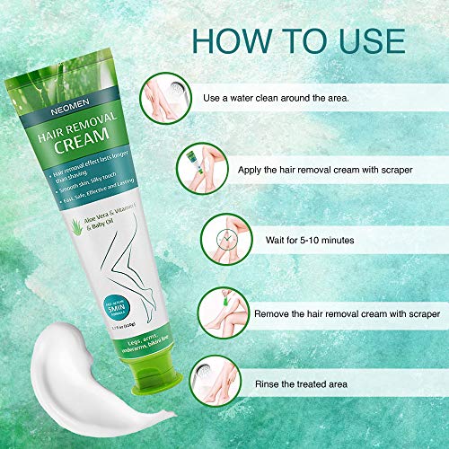 Neomen Hair Remover - Hair Removal Cream - Super Gentle & Safe Depilatory Cre...