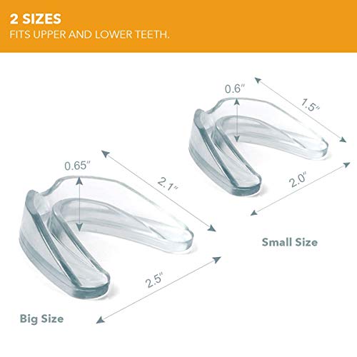Neomen Mouth Guard for Teeth Grinding - 2 Sizes, Pack of 4 - New Upgraded Ant...