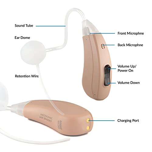 Bluetooth Hearing Aids Customizable for Seniors and Adults, APP Enabled Ampli...