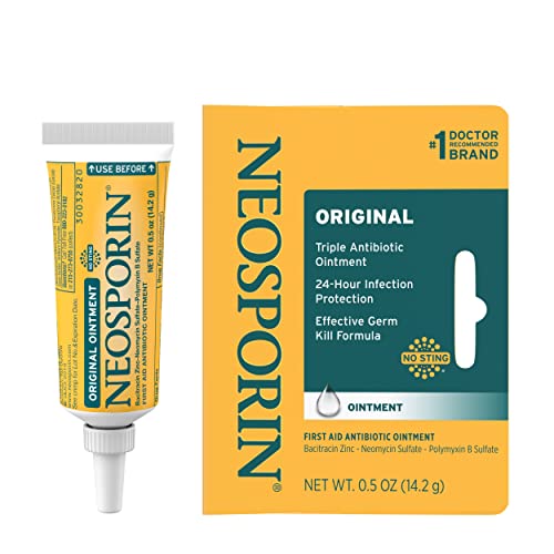 Neosporin Original First Aid Antibiotic Ointment with Bacitracin, Zinc for 24...