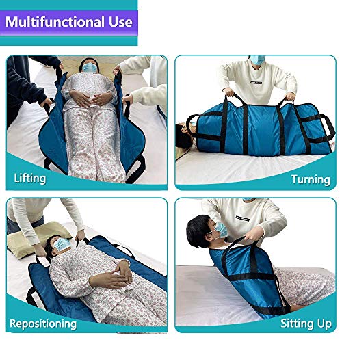 Bed Positioning Pad Transfer Board with Handles Draw Sheets for Hospital Bed ...