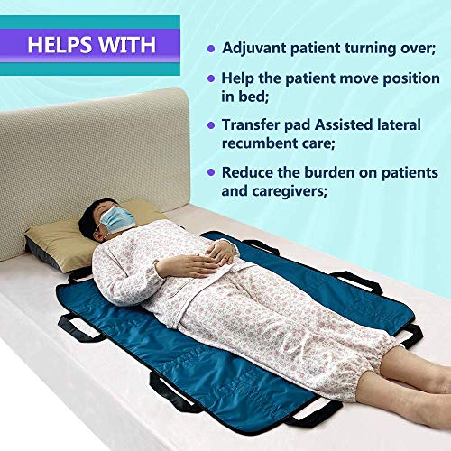 Bed Positioning Pad Transfer Board with Handles Draw Sheets for Hospital Bed ...