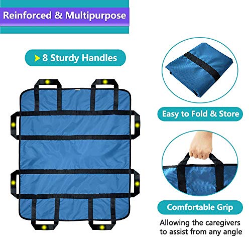 Bed Positioning Pad Transfer Board with Handles Draw Sheets for Hospital Bed ...