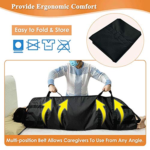 Positioning Bed Pad Patient Transfer Sheet with Handles Slide Boards Hospital...