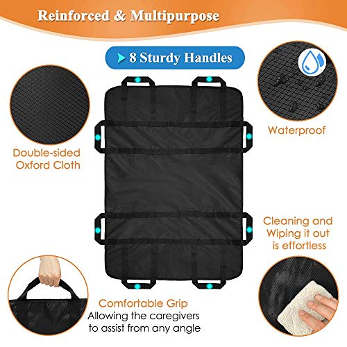 Positioning Bed Pad Patient Transfer Sheet with Handles Slide Boards Hospital...