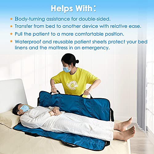 Slide Sheet Patient Transfer Board Draw Sheets Sling Transfer Belt with Handl...