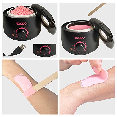 Waxing Kit, Wax Warmer for Hair Removal with 4 Flavors Hard Wax Beans, 20 Wax...