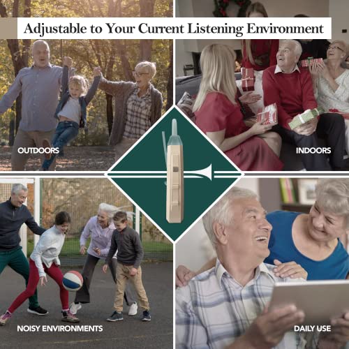 NETSTOP Rechargeable Hearing Aids | Portable Hearing Aid Amplifier for Senior...