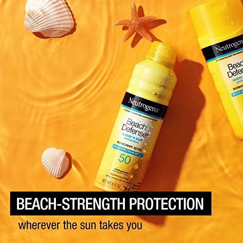 Neutrogena Beach Defense Sunscreen Spray SPF 50 Water-Resistant Sunscreen Bod...