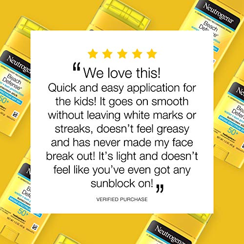 Neutrogena Beach Defense Water-Resistant Sunscreen Stick with Broad Spectrum ...