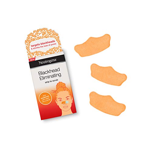Neutrogena Blackhead Eliminating No Pull Cleansing Pore Strip to Facial Scrub...