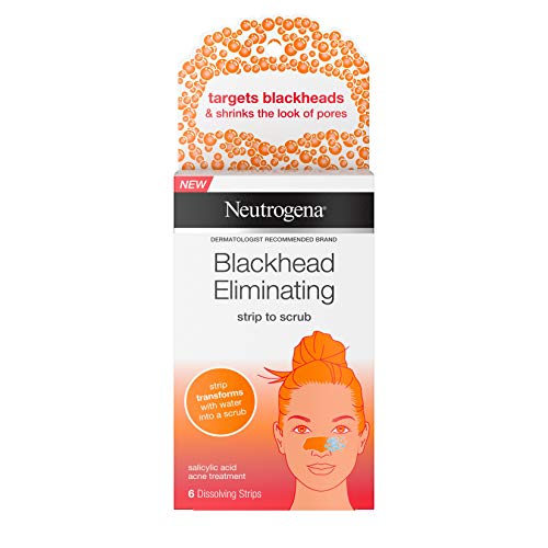 Neutrogena Blackhead Eliminating No Pull Cleansing Pore Strip to Facial Scrub...