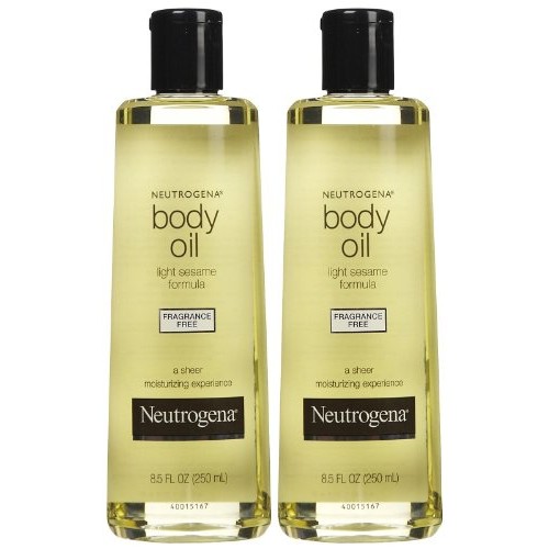 Neutrogena Body Oil, Fragrance Free, 8.5 oz, 2 pk