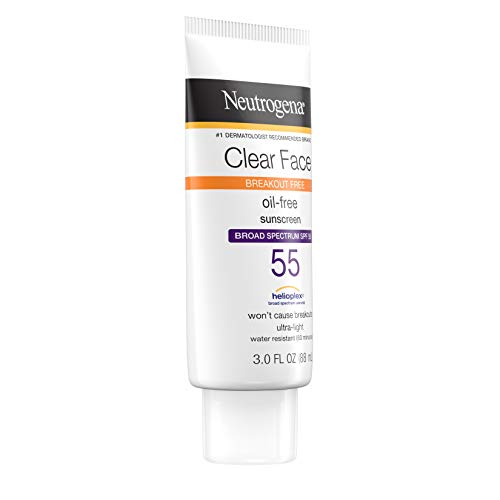 Neutrogena Clear Face Liquid Lotion Sunscreen for Acne-Prone Skin, Broad Spec...