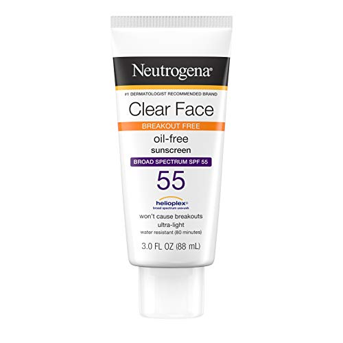 Neutrogena Clear Face Liquid Lotion Sunscreen for Acne-Prone Skin, Broad Spec...