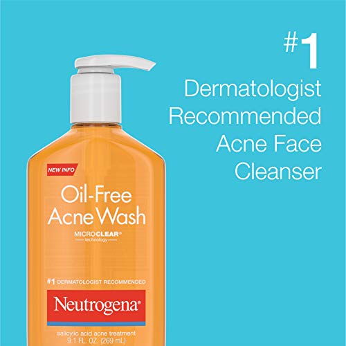 Neutrogena Daily Oil-Free Acne Fighting Facial Cleanser with Salicylic Acid T...