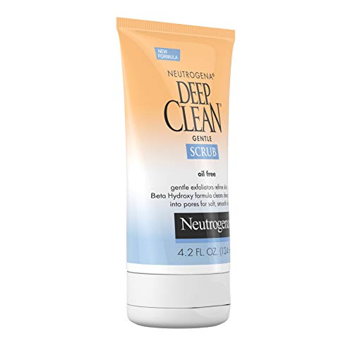 Neutrogena Deep Clean Gentle Daily Facial Scrub, Oil-Free Cleanser, 4.2 fl. Oz
