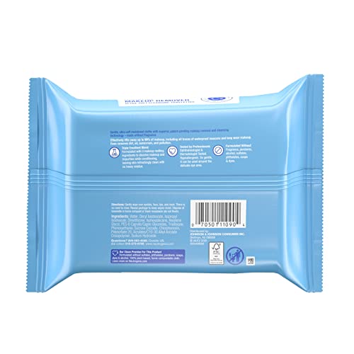 Neutrogena Fragrance-Free Makeup Remover Face Wipes, Daily Facial Cleansing T...