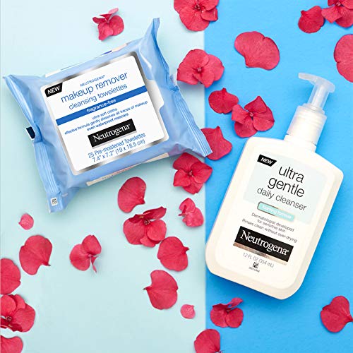 Neutrogena Fragrance-Free Makeup Remover Face Wipes, Daily Facial Cleansing T...