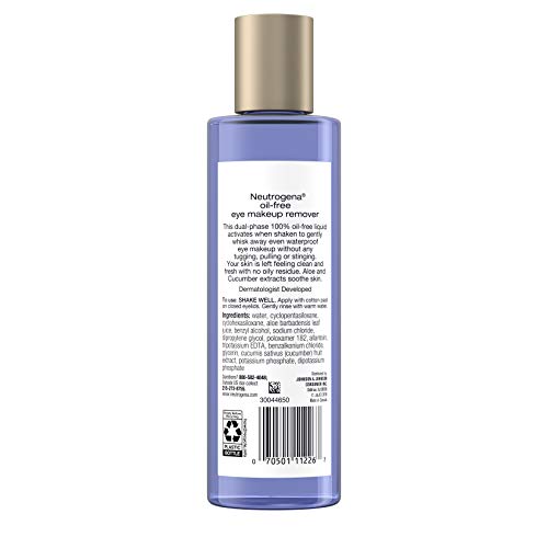 Neutrogena Gentle OilFree Eye Makeup Remover Cleanser for Sensitive Eyes NonG...