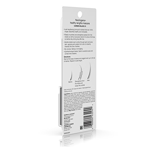 Neutrogena Healthy Lengths Mascara, Carbon Black 01, 0.21 Ounce